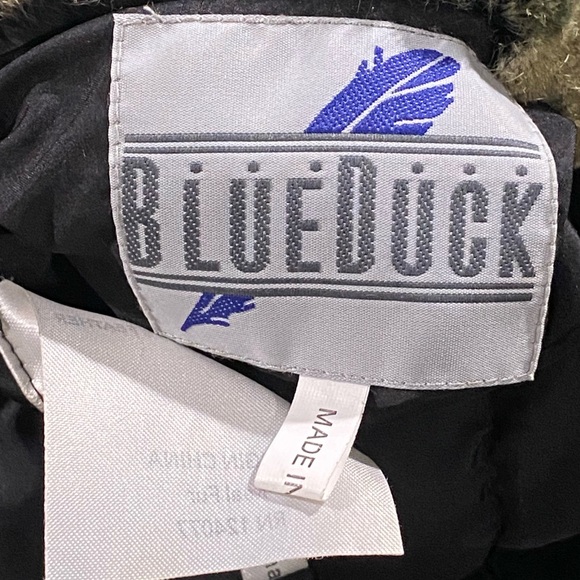 Camouflage Dyed Rex Rabbit Puffer Vest by Blue Duck - Picture 8 of 9